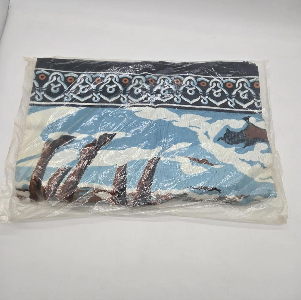 Snow Deer Cotton Printed Wall Tapestry